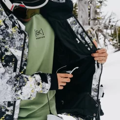 Burton [ak] Gore-Tex Swash Snowboardjacke Limeade Lichen Herren -Snowboard Ausrüstung Geschäft burton ak gore swash jacket 10001109964 07 gross