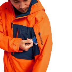 Burton [ak] Gore-Tex Cyclic Schneejacke Clownfish Orange/Dress Blue Herren -Snowboard Ausrüstung Geschäft burton ak gore tex cyclic jacket 10002108802 01 gross