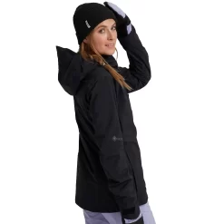 Burton [ak] Gore-Tex Upshift Wintersportjacke True Black Damen -Snowboard Ausrüstung Geschäft burton ak gore tex upshift jacket 21282101001 03 gross