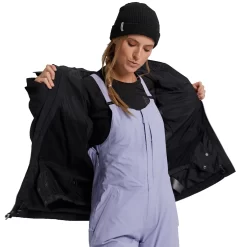 Burton [ak] Gore-Tex Upshift Wintersportjacke True Black Damen -Snowboard Ausrüstung Geschäft burton ak gore tex upshift jacket 21282101001 04 gross