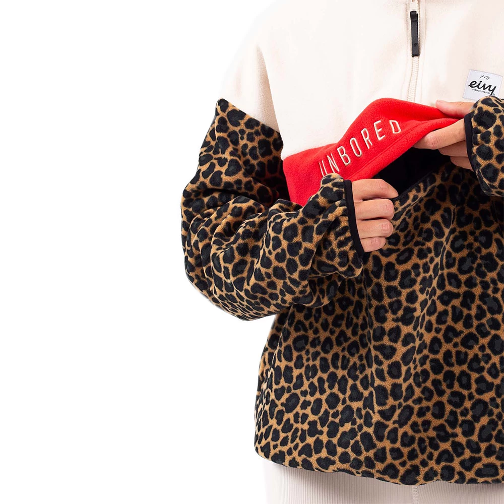 Eivy Ball Fleece Mid Layer Offwhite & Leopard Damen 3 Eivy Ball Fleece Mid Layer Offwhite & Leopard Damen - Image 3