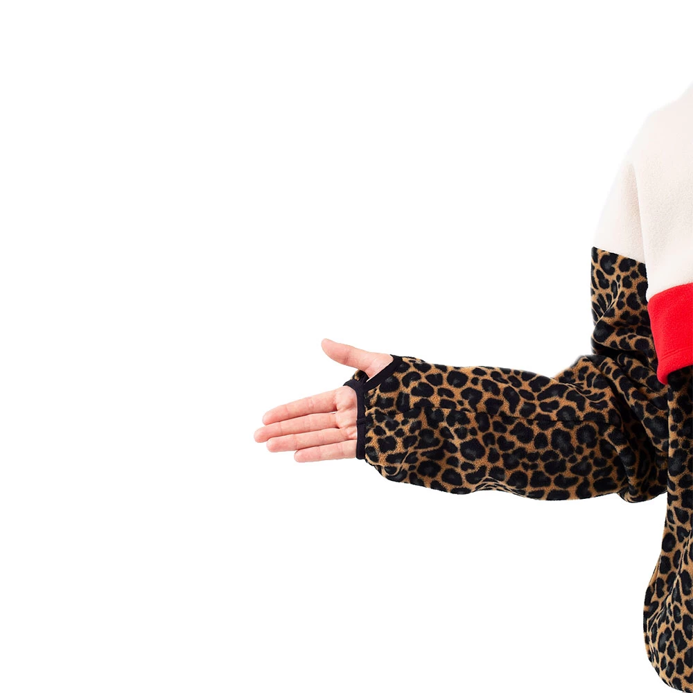 Eivy Ball Fleece Mid Layer Offwhite & Leopard Damen 4 Eivy Ball Fleece Mid Layer Offwhite & Leopard Damen - Image 4