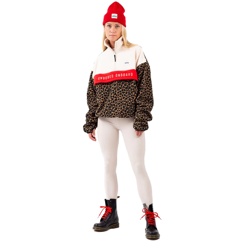 Eivy Ball Fleece Mid Layer Offwhite & Leopard Damen 5 Eivy Ball Fleece Mid Layer Offwhite & Leopard Damen - Image 5