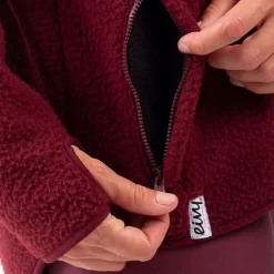 Eivy Redwood Sherpa Jacket Funktionsjacke Wine Damen -Snowboard Ausrüstung Geschäft eivy redwood sherpa jacket 6221190222 6005 04 gross