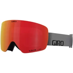 Giro Contour Skibrille Grey Wordmark/Vivid Ember Vivid Infrared Damen, Herren