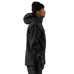 Jones Mountain Surf Funktionsjacke Black Herren -Snowboard Ausrüstung Geschäft jones mountain surfer jacket J23jkmtsbk black 02 gross