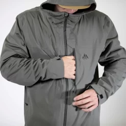 Jones Peak Bagger Funktionsjacke Pine Green Herren -Snowboard Ausrüstung Geschäft jones peak bagger jacket pine green 04 gross