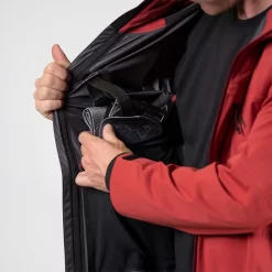 Jones Peak Bagger Skijacke Safety Red Herren -Snowboard Ausrüstung Geschäft jones peak bagger jacket safety red 04 gross