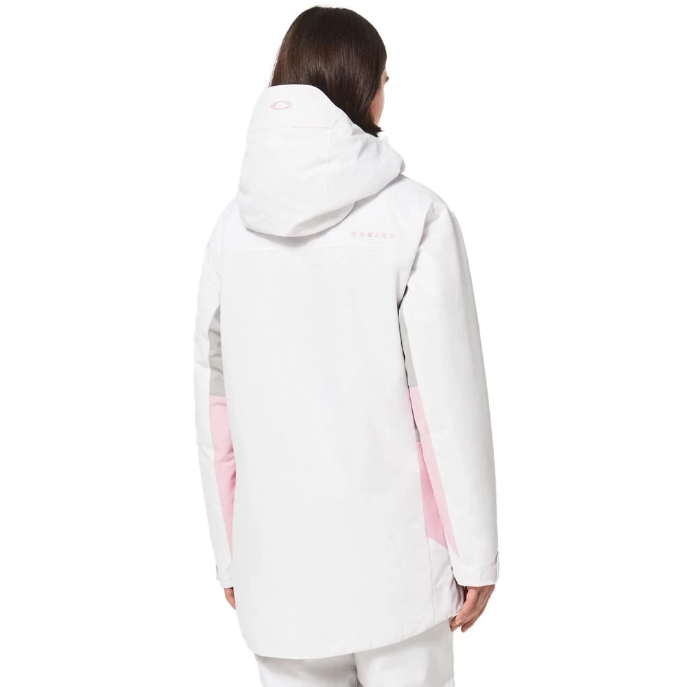 Oakley Beaufort RC Insulated Snowboardjacke White/Lunar Rock/Pink Flower Damen 2 Oakley Beaufort RC Insulated Snowboardjacke White/Lunar Rock/Pink Flower Damen - Image 2