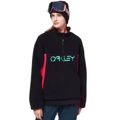 Oakley TNP Sherpa Fleece Fleecepullover Black/Rubine Damen