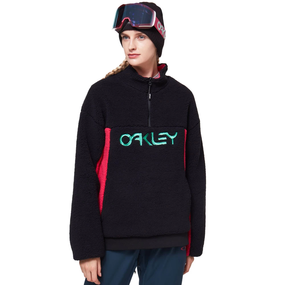 Oakley TNP Sherpa Fleece Fleecepullover Black/Rubine Damen 1 Oakley TNP Sherpa Fleece Fleecepullover Black/Rubine Damen