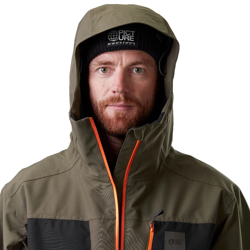 Picture Kory Snowboardjacke Dark Army Green Herren 2 Picture Kory Snowboardjacke Dark Army Green Herren - Image 2