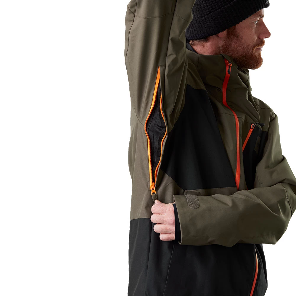 Picture Kory Snowboardjacke Dark Army Green Herren 3 Picture Kory Snowboardjacke Dark Army Green Herren - Image 3