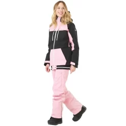 Picture Lander Print Winterjacke Pink Damen -Snowboard Ausrüstung Geschäft picture lander print jacket wvt165 pink 02 grossfztetW5drpOAO