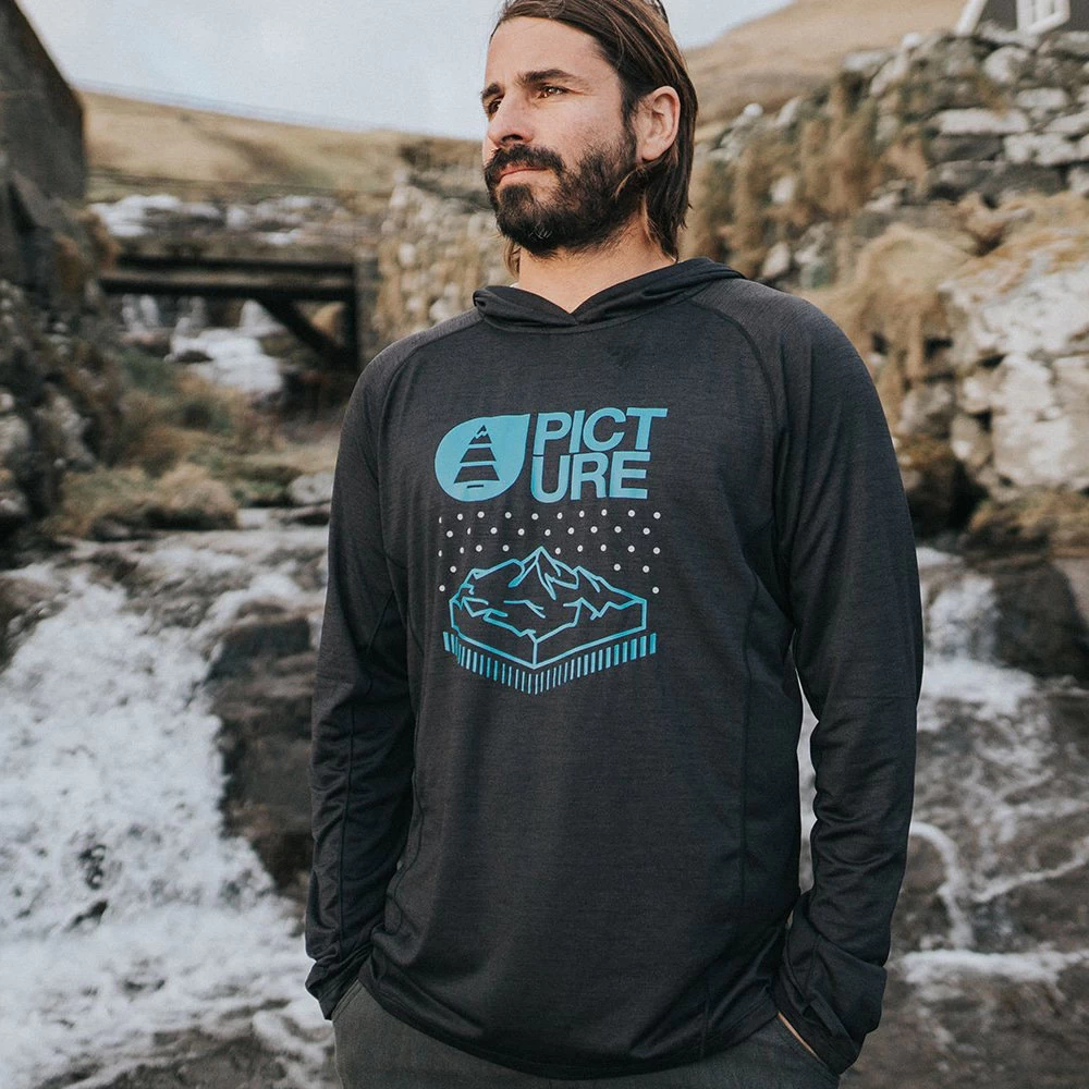 Picture Larson Tech Funktions-Hoodie Black Herren 3 Picture Larson Tech Funktions-Hoodie Black Herren - Image 3