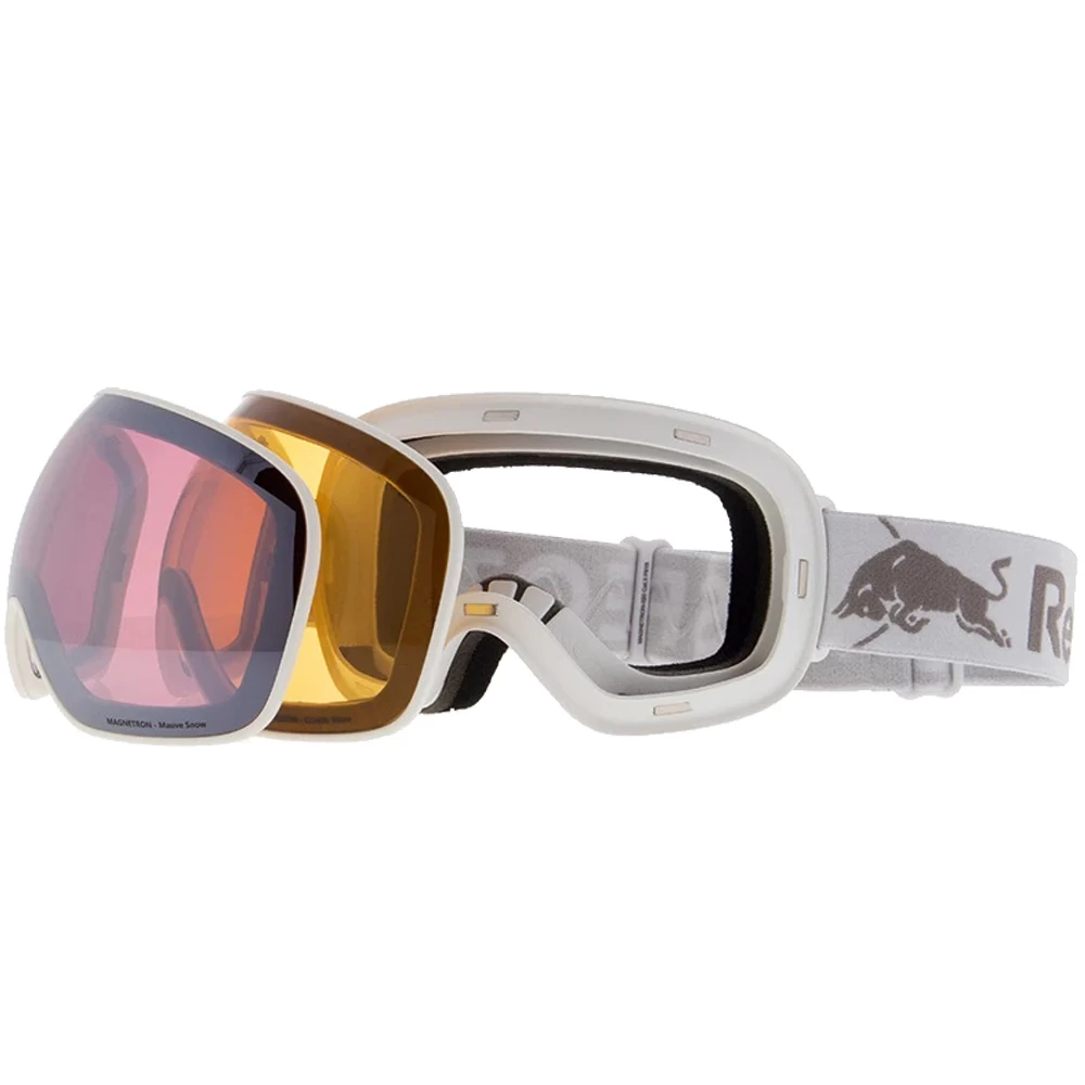 Red Bull SPECT Eyewear Magnetron Schneebrille White/Mauve Snow + Cloudy Snow Damen, Herren - Image 3