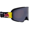 Red Bull SPECT Eyewear Rush Skibrille Black/Silver Snow Orange Damen, Herren
