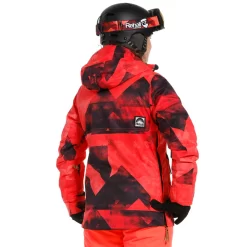 Rehall Frida-R Skijacke Graphic Mountains Red/Pink Damen -Snowboard Ausrüstung Geschäft rehall frida 60075 5003 02 grossSH7zk3ZirMrwL