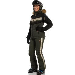 Rehall Karina-R Skijacke Olive Melange Damen -Snowboard Ausrüstung Geschäft rehall karina 60017 4010 02 grossGvijZ2LcaJLMe