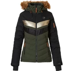 Rehall Karina-R Skijacke Olive Melange Damen -Snowboard Ausrüstung Geschäft rehall karina 60017 4010 03 grossWHcst4spJAIM9