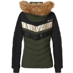 Rehall Karina-R Skijacke Olive Melange Damen -Snowboard Ausrüstung Geschäft rehall karina 60017 4010 04 grossAeuX27PipHfaU