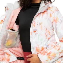 Roxy Jetty Skijacke Bright White Tenderness Damen -Snowboard Ausrüstung Geschäft roxy jetty block erjtj03354 wbb2 white 05 grossJGeyVW6WL7yee