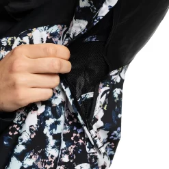 Roxy Jetty Block Snowboardjacke True Black/Black Flowers Damen -Snowboard Ausrüstung Geschäft roxy jetty block erjtj03357 kvj1 02 gross