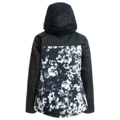 Roxy Jetty Block Snowboardjacke True Black/Black Flowers Damen -Snowboard Ausrüstung Geschäft roxy jetty block erjtj03357 kvj1 05 gross