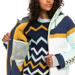 Roxy Peak Chic Insulated Snowboardjacke Fair Aqua Damen -Snowboard Ausrüstung Geschäft roxy peak chic insulated erjtj03379 bdy0 05 grossbxrzKSIEUATYw