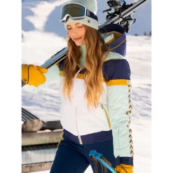 Roxy Peak Chic Insulated Snowboardjacke Fair Aqua Damen -Snowboard Ausrüstung Geschäft roxy peak chic insulated erjtj03379 bdy0 08 grossXeLiWodeCfMVR