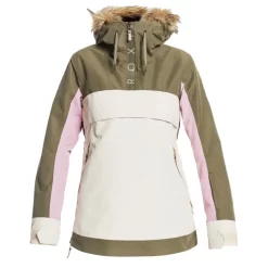 Roxy Shelter Skijacke Burnt Olive Damen -Snowboard Ausrüstung Geschäft roxy shelter jacket erjtj03327 gpz0 03 gross
