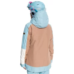 Roxy Ravine Schneejacke Stone Blue Damen -Snowboard Ausrüstung Geschäft roxy shelter jacket erjtj03336 bhy0 02 gross