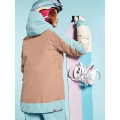 Roxy Ravine Schneejacke Stone Blue Damen -Snowboard Ausrüstung Geschäft roxy shelter jacket erjtj03336 bhy0 05 gross