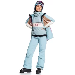 Roxy Ravine Schneejacke Stone Blue Damen -Snowboard Ausrüstung Geschäft roxy shelter jacket erjtj03336 bhy0 06 gross