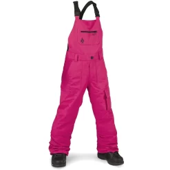 Volcom Barkley Bib Schneehose Magenta Kinder