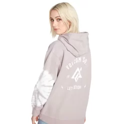 Volcom Costus Sweatshirt Amethyst Smoke Damen -Snowboard Ausrüstung Geschäft volcom costus pullover fleece h4152305 ams 03 grosshIqw9di6sKGRz