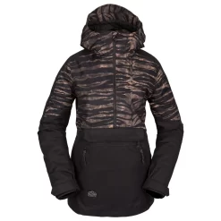 Volcom Mirror Pullover Schneejacke Tiger Print Damen